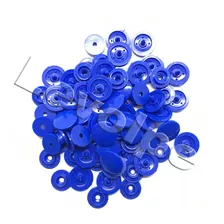 Botões De Pressão Ritas Nº12 Plástico Pacote 50 Unidades Cor Azul