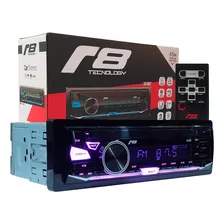 Auto Rádio Som Automotivo Mp3 Jr8 1010bt 2 Usb Bt 7 Cores 