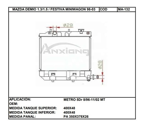 Tanque Plstico Superior Mazda Demio (cod:ma-132) Foto 2