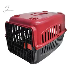 Caixa Transporte Pet Cachorro Gato Coelho N3 Porte Grande Cor Vermelho