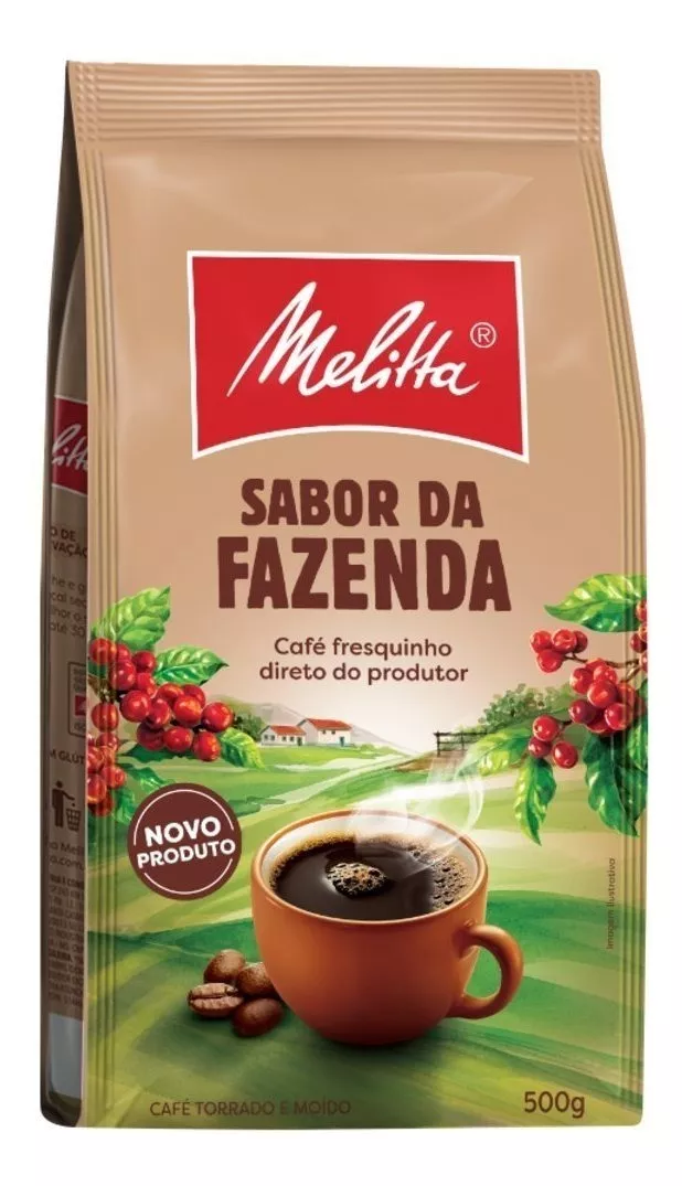 Café Torrado E Moído Melitta Sabor Da Fazenda Pacote 500g