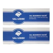 2 Sal Marinho Refinado Lebre Sachê 0,8g Total 2000 Unidades