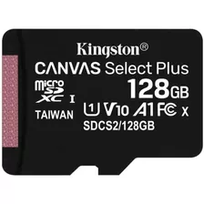 Memoria Flash Kingston Canvas Select Plus 128gb Micro Sdx /v