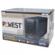 Ups Regulador Powest Micronet 2000va 1200wa 6 Tomas 120v