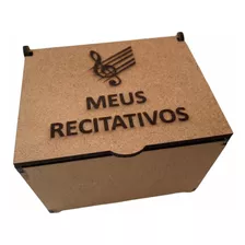 Kit 100 Caixas Recitativos Mdf Cru Ccb