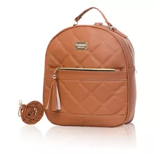 Mochila Para Dama, Color Marrón Claro, Regalo Una Cartera + Monedero