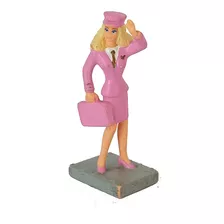 Muñeca Figura Barbie Azafata Mini (1990) 