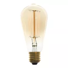 6x Lâmpada Retro Filamento De Carbono Edison Vintage 40w Cor Da Luz - Voltagem 220v