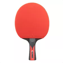 Pacote De 2 Raquetes De Ping Pong Joola Kit Com 2 Raquetes, 3 Bolas Brancas E Uma Capa, Duo Set Carbon Vermelha