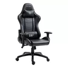 Cadeira De Escritório Draxen Dn3 Dn003 Gamer Ergonômica Preta Com Estofado De Pu