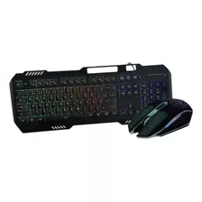 Kit Teclado E Mouse Game Semi Mecânico Altomex A-638 Preto