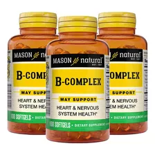Complejo B Mason Natural Protege Sistema Nervioso 03 Frascos
