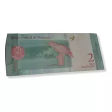 Billete Sin Sircular De Venezuela De 2 Bolívares 