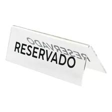 Placa Reservado Para Mesa Casamentos, Restaurantes, Festas