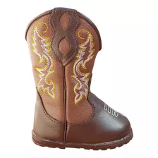 Bota Country Texana Bebe Menino Menina Rodeio Couro 1800