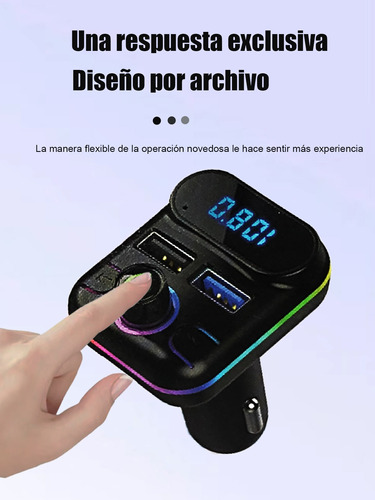 Transmisor Fm Bluetooth Mp3 Usb Tf Cargador Para Auto Foto 3