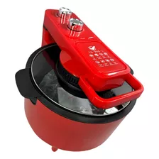 Air Fryer Panela Grande Elétrica Sem Oleo 10 Litros Cor Vermelho 110v