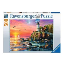 Puzzle Atardecer En El Faro - 500 Piezas Ravensburger