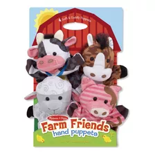 Set De 4 Muñecos De Mano Melissa Amp Doug Farm Friends