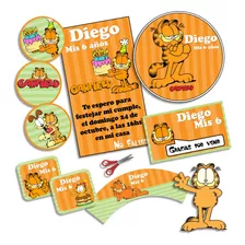 Kit Imprimible Garfield Texto Editable