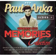 Cd Paul Anka Greatest Hits Memories Collection Nuevo Sellado