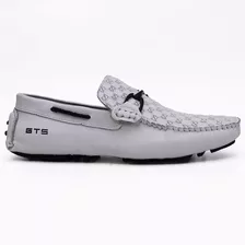 Mocassim Masculino Drive Casual Da Gts 100% Couro 