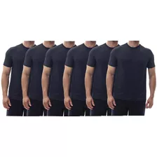 Kit 6 Camisetas Dry Fit Poliéster Corrida Academia Masculina