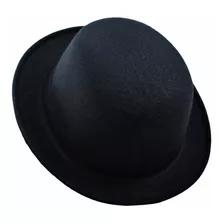 Chapéu Coco Preto Bowler Charles Chaplin Lã Retro Qualidade