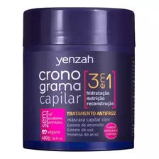 Máscara Yenzah Cronograma Capilar 3 Em 1 Antifrizz - 480g