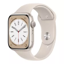 Apple Watch Series 8 Gps 45mm Caixa Alumínio Estelar Lacrado