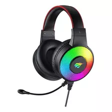 Diadema Gamer Havit Rgb H2013d Color Negro