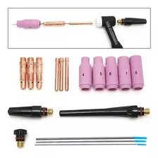 Kit Tocha Solda Tig Bocal Pinça Difusor Tungstênio Az 3,2mm