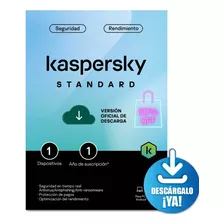 Licencia100% Original Kaspersky Antivirus 1 Año 1 Pc