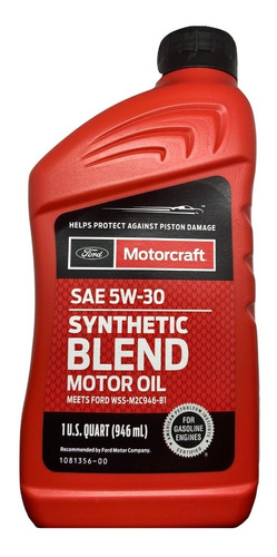 Aceite Semi-sintetico 5w30 Motorcraft Tienda Las Mercedes  