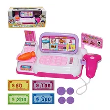  Brinquedo Caixa Registradora Infantil Scanner C/ Som Luzes 