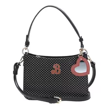 Linda Bolsa Barbie Tipo Crossbody Bandolera Color Negro