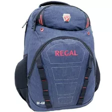 Mochila Masculina Reforçada Escolar Faculdade Trabalho M4 Cor Azul-escuro