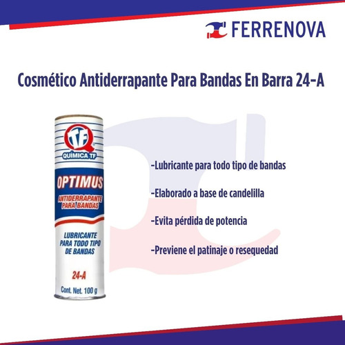 Cosmetico Antiderrapante P/ Bandas En Barra 100 Grs Tf  24-a Foto 2