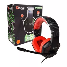 Auricular Gamer Con Microfono Y Luces Stereo Epgmr148 Rojo