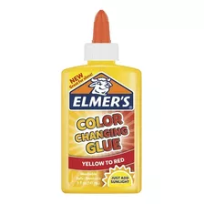 Cola Elmer's Troca De Cor Amarela Para Vermelha