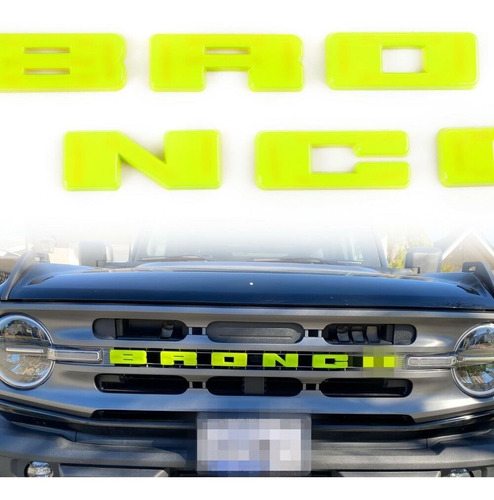 Parrilla Delantera Letra Logo Accesorios Para Ford Bronco Foto 8