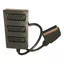 Switch Scart Divisor 3x1 3 Fêmeas E 1 Saída Macho Splitter