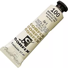 Tinta À Óleo Corfix 37ml - Branco De Zinco 100