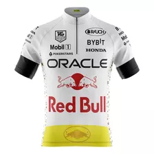 Camisa Ciclismo Bike Blusa Camiseta Pro Tour Red Bull Branca