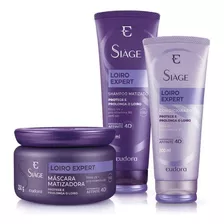 Siàge Loiro Expert Shampoo+ Condicionador+máscara Matizadora