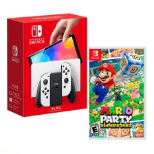 Consola Nintendo Switch Oled Blanco + Mario Party Super Star