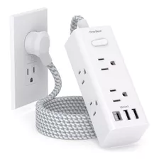 Protector Contra Sobretensiones Power Strip: 6 Enchufes Anal