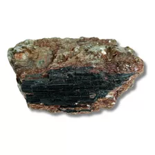 Pedra Turmalina Negra Com Mica Natural Bruta 235g