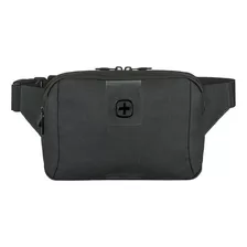 Banano Waist Pack Negro Wenger 612264 Riñonera Viaje Color Gris Diseño De La Tela Liso