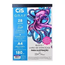 Bloco Livro De Ilustração 180g A4 Cis Td